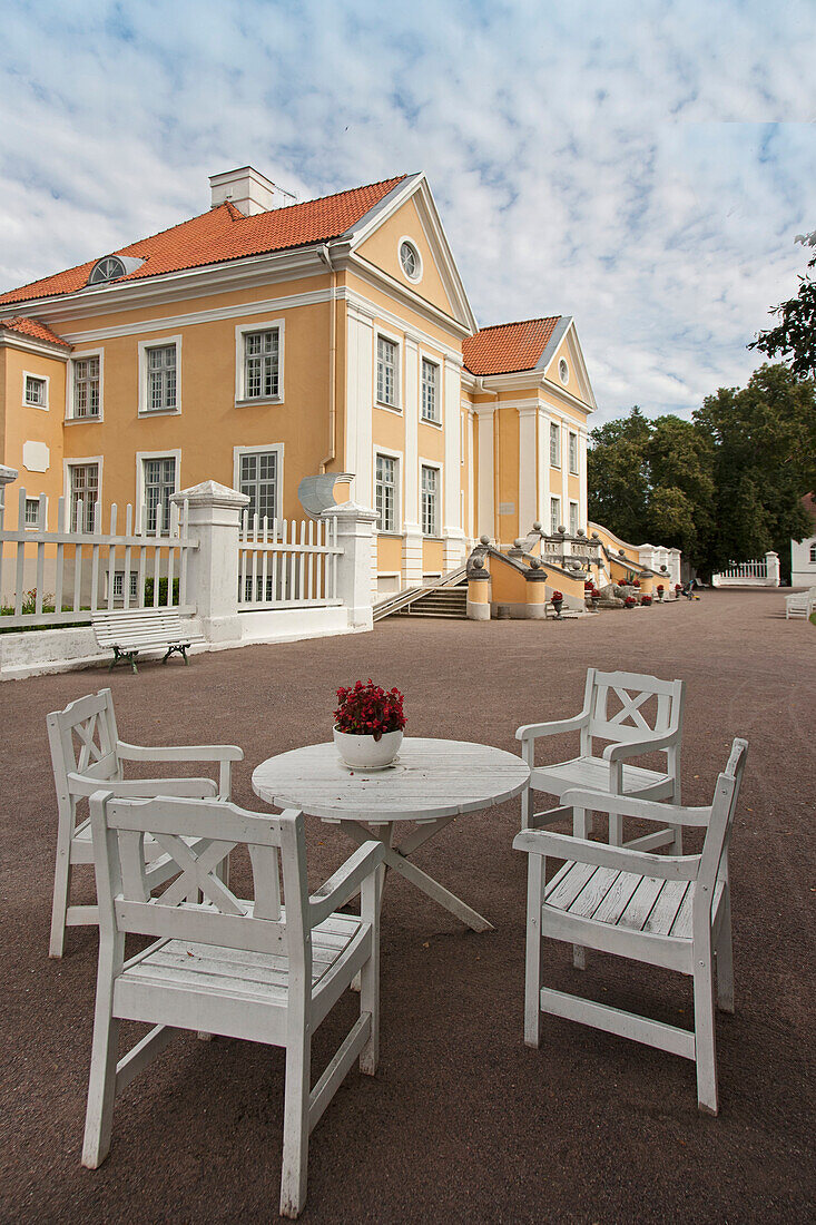 Outdoor Table and Chairs at Palmse Manor, Estonia