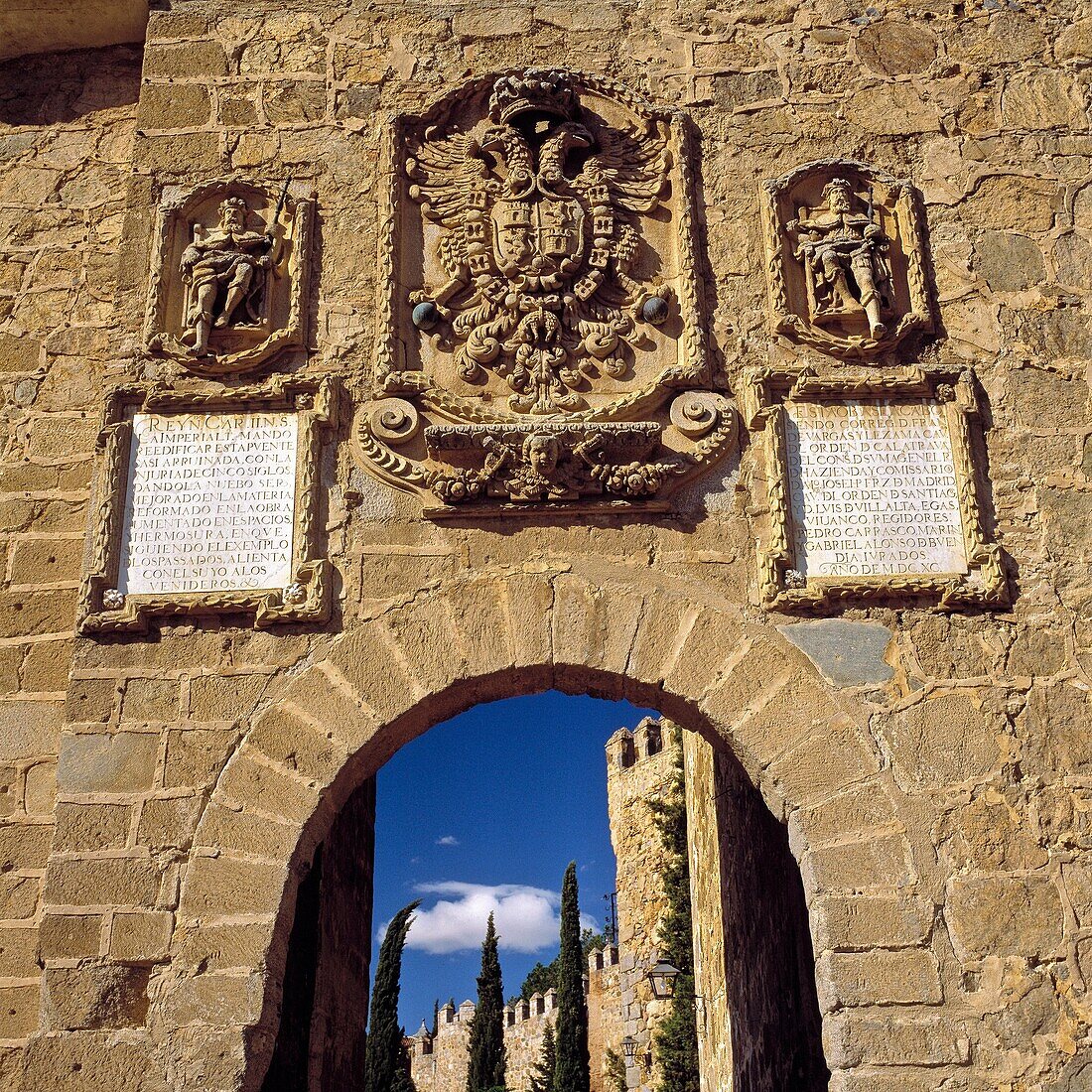 San Miguel town gate, Toledo, Castilla-La Mancha, Spain