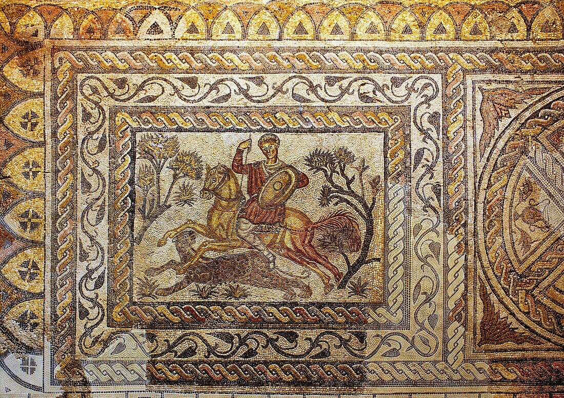 Roman Mosaic  Roman Art Museum  Mérida  Badajoz Spain