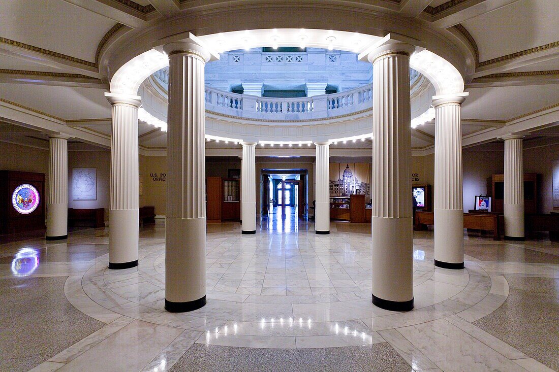 Interior of the Arkansas State Capitol building in Little Rock, Arkansas