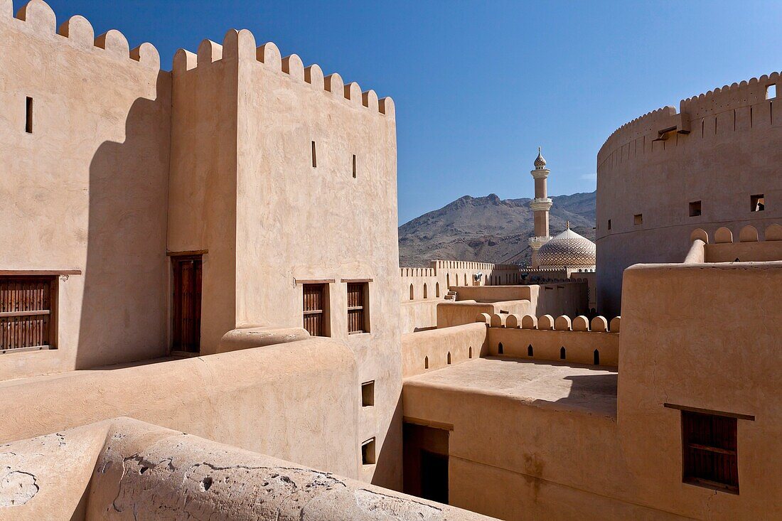 The Nizwa Fort in Nizwa, Sultanate of Oman