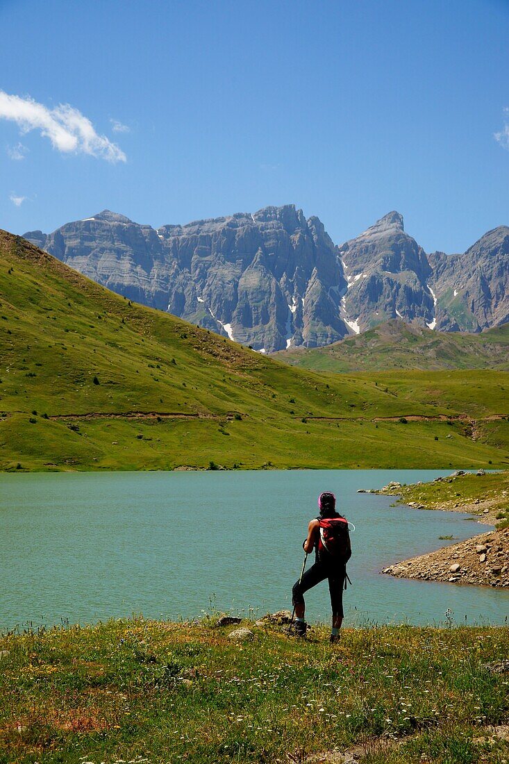 Enbalse de Ezcarra Valle de Tena Pirineos Huesca Cordillera pirenaica Spanien