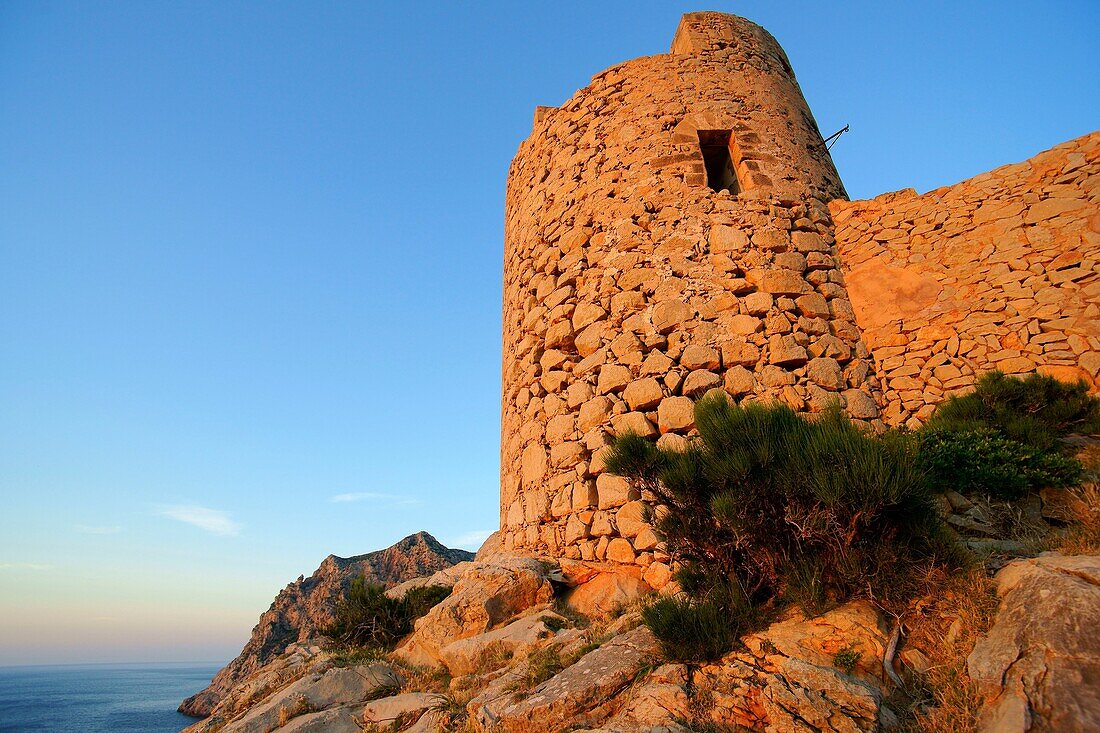 Turm von Cala en Basset Ponent Andratx Spanien Mallorca Balearen