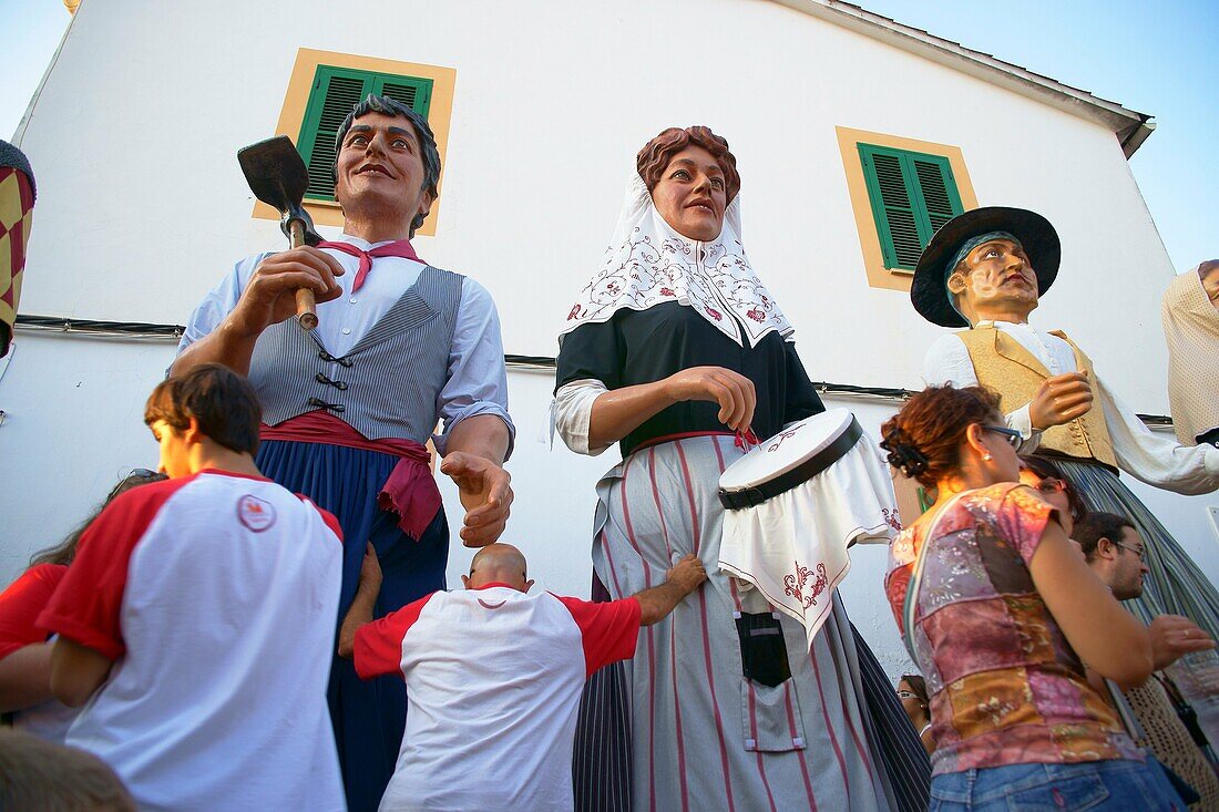 Son Sardina, Fest der Riesen und der großen Köpfe Palma Mallorca Balearen Spanien