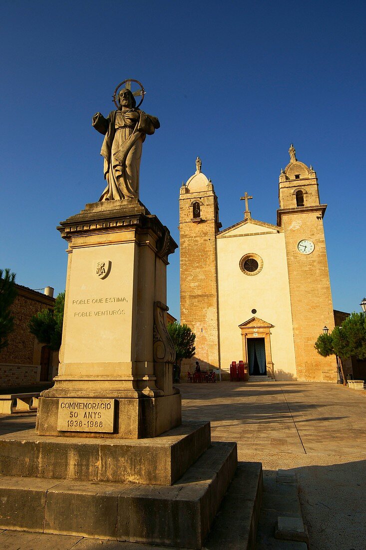 Kirche von San Cosme und San Damian, Pina Algaida, Es Pla, Mallorca Illes Balears Spanien