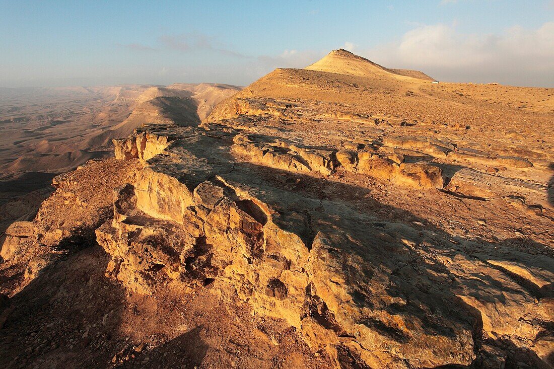 Israel  Negev Desert  The western rim of the Maktesh Gadol Big Crater
