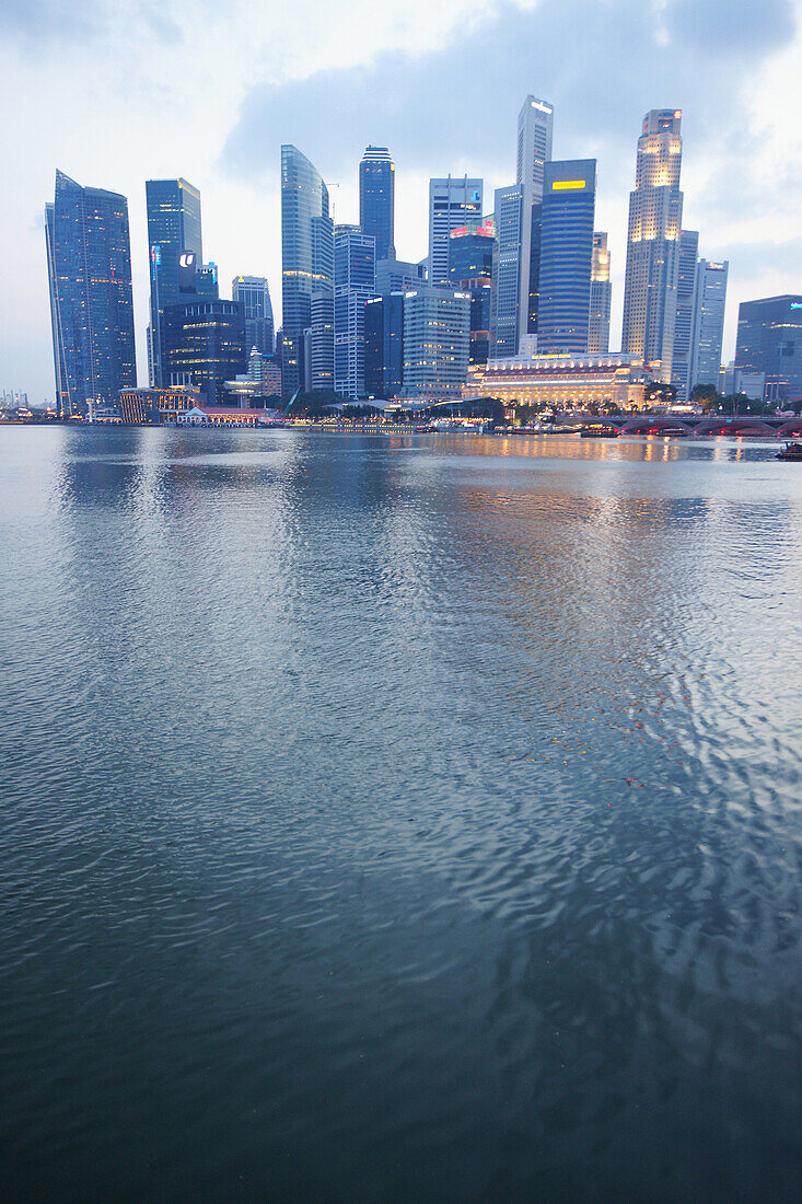 View of the Singapore Skyline, Singapore, Asia
