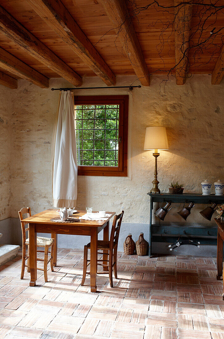 Breakfast room, Agriturismo and vineyard Ca' Orologio, Venetia, Italy