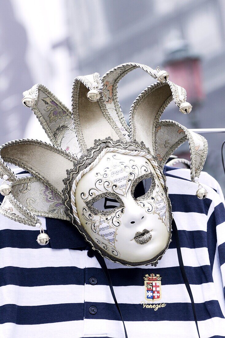 Characteristic Venetian mask, on sale on San Marco square in Venice Italia