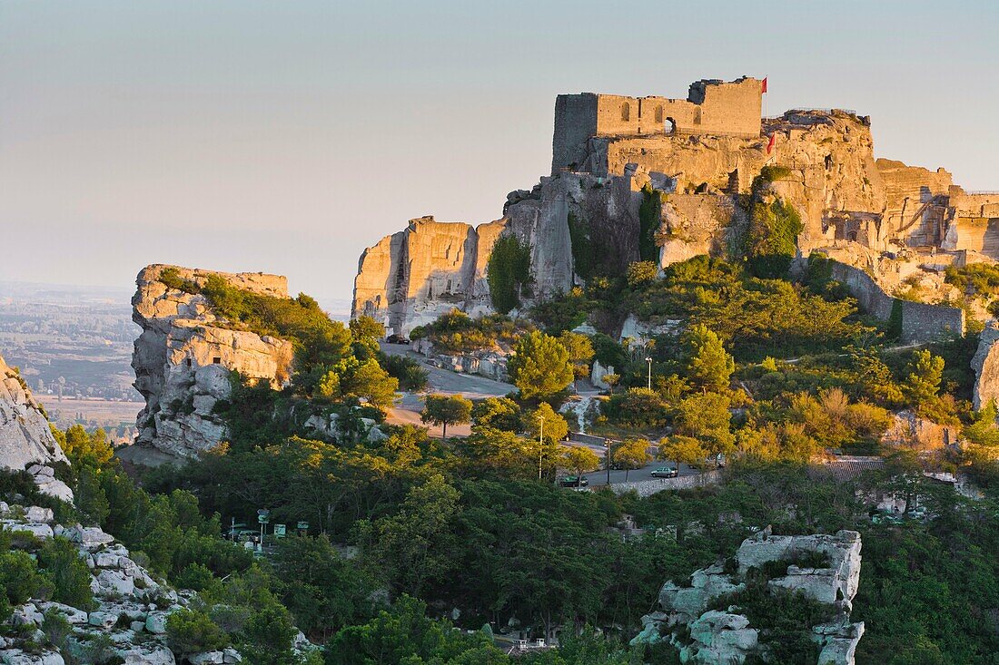 The mountain village of Les Baux, Provence, France, Europe