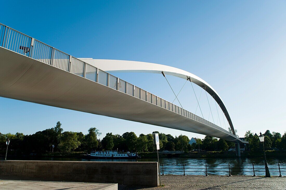 Hoger Brug  Higher Bridge on the River Maas, Maastricht, Limburg, The Netherlands, Europe