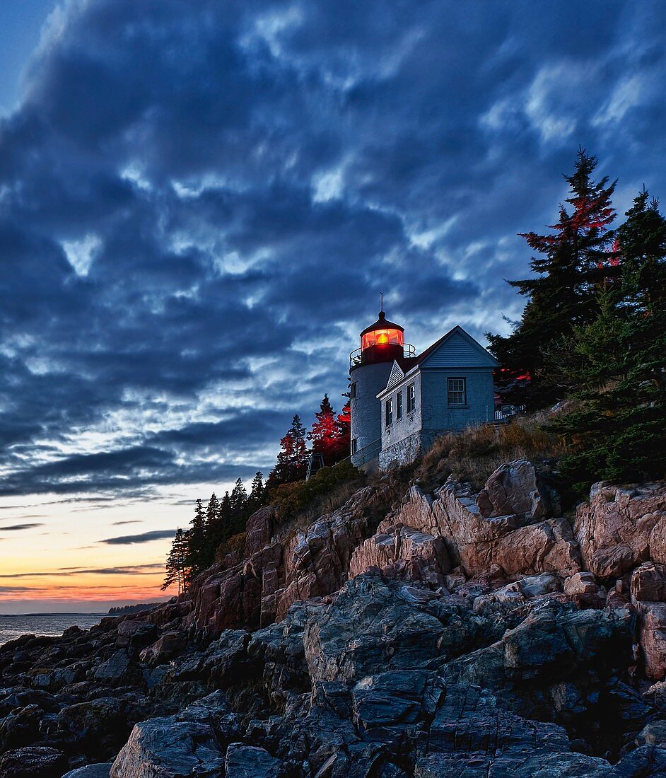 Bass Harbor Light, Bass Harbor, Acadia National Park, Maine, ME, USA