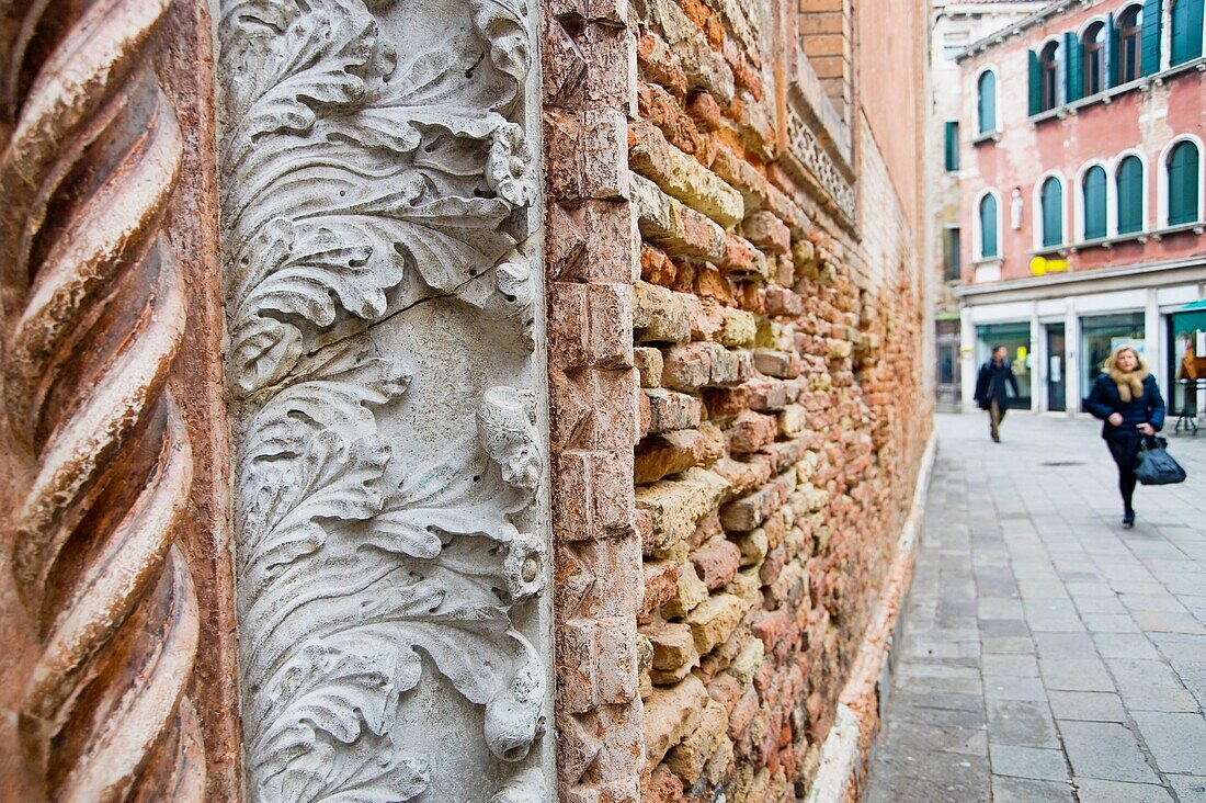 Ornamental details of Church San Paolo  Venice, Italy