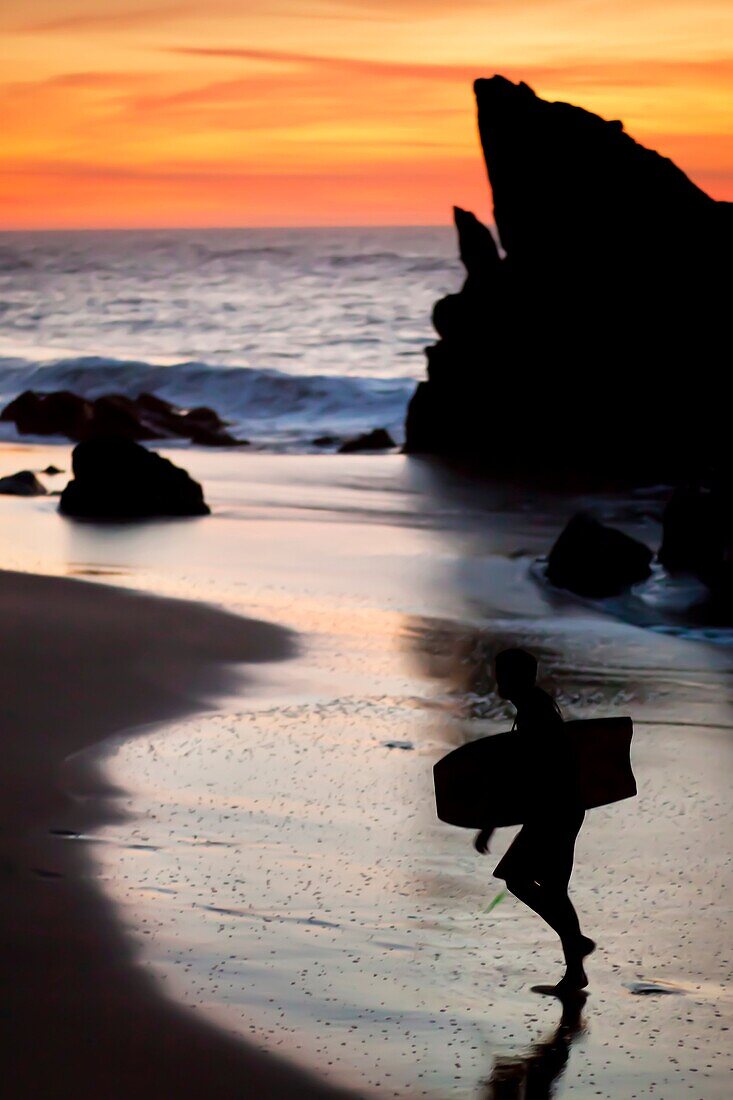 Adraga Beach in Sintra Natural Park, Portugal