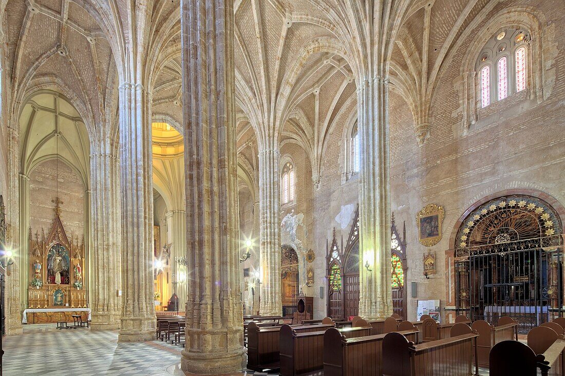 Interior of Santiago church, town of Utrera, province of Seville, Spain