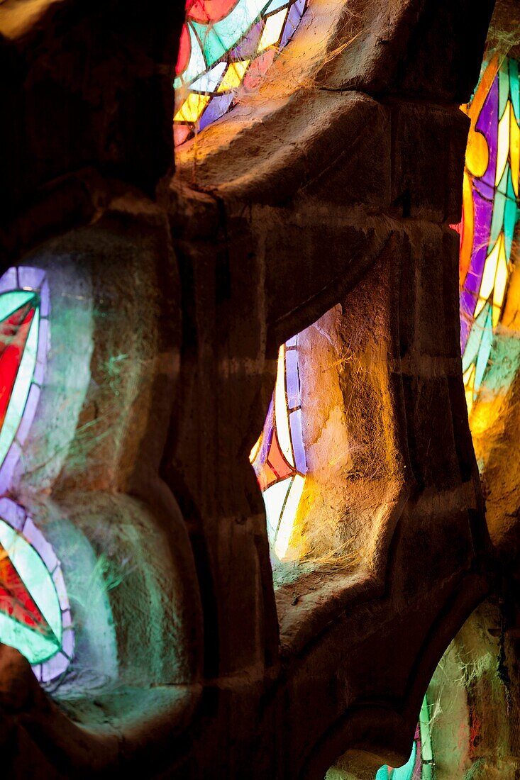 Detail of a Gothic rose window, Santa Maria de la Sede Cathedral, Seville, Spain