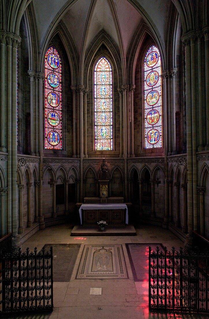 interior of Cathedral Notre Dame, Bayeux, Normandy, France