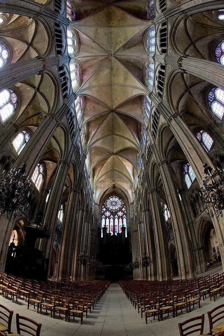 interior of Cathedral Saint-Étienne, Bourges, Centre, France