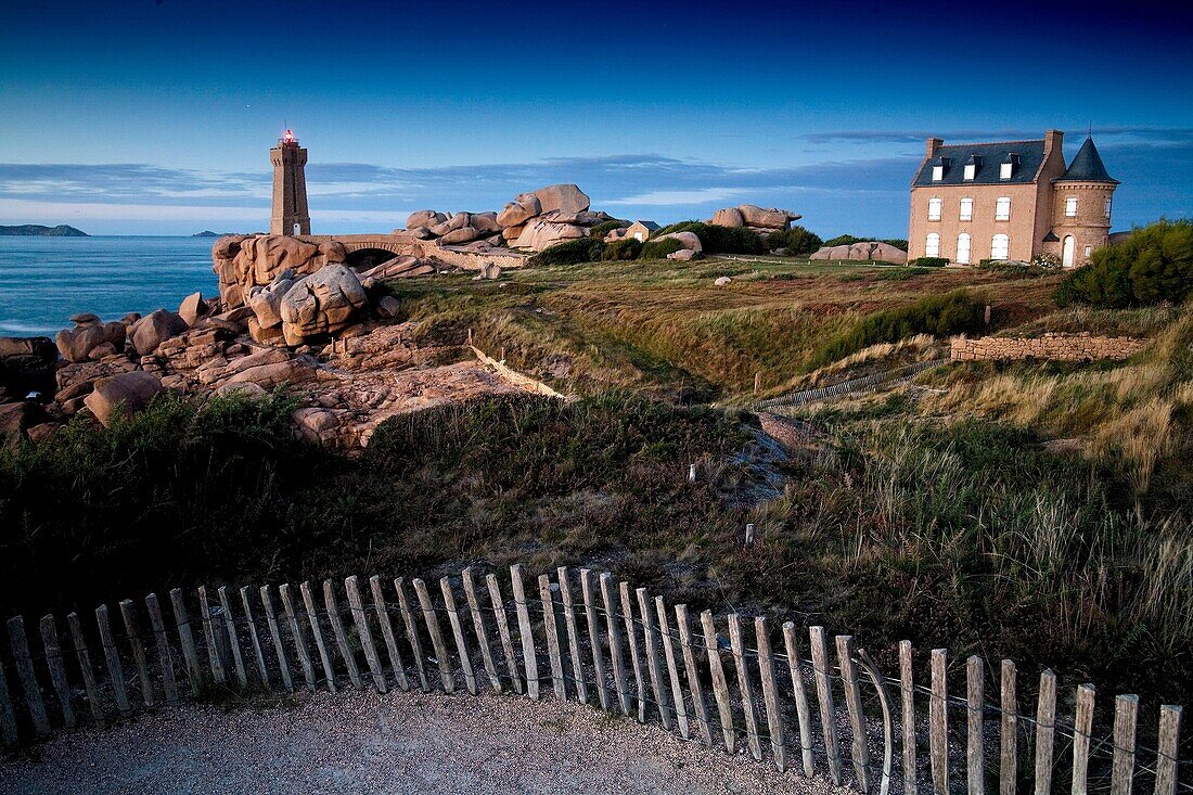 lighthouse Ploumanac´h, Cotes d´Armor, Brittany France