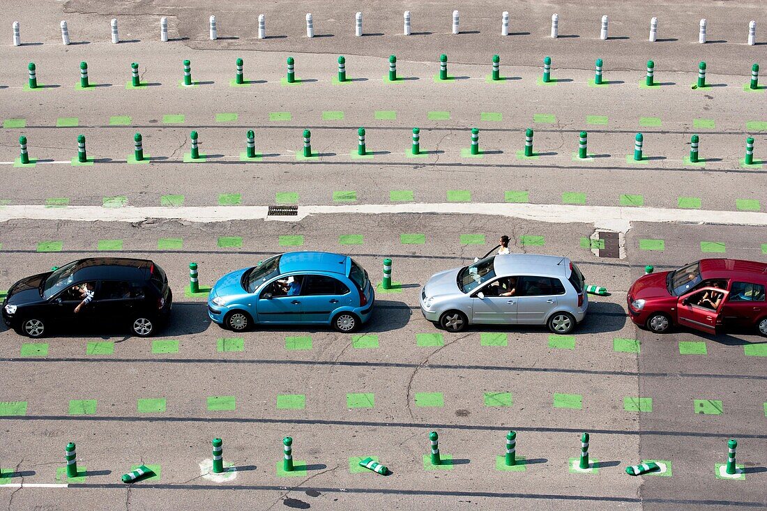 parking at the port, Bastia, corsica