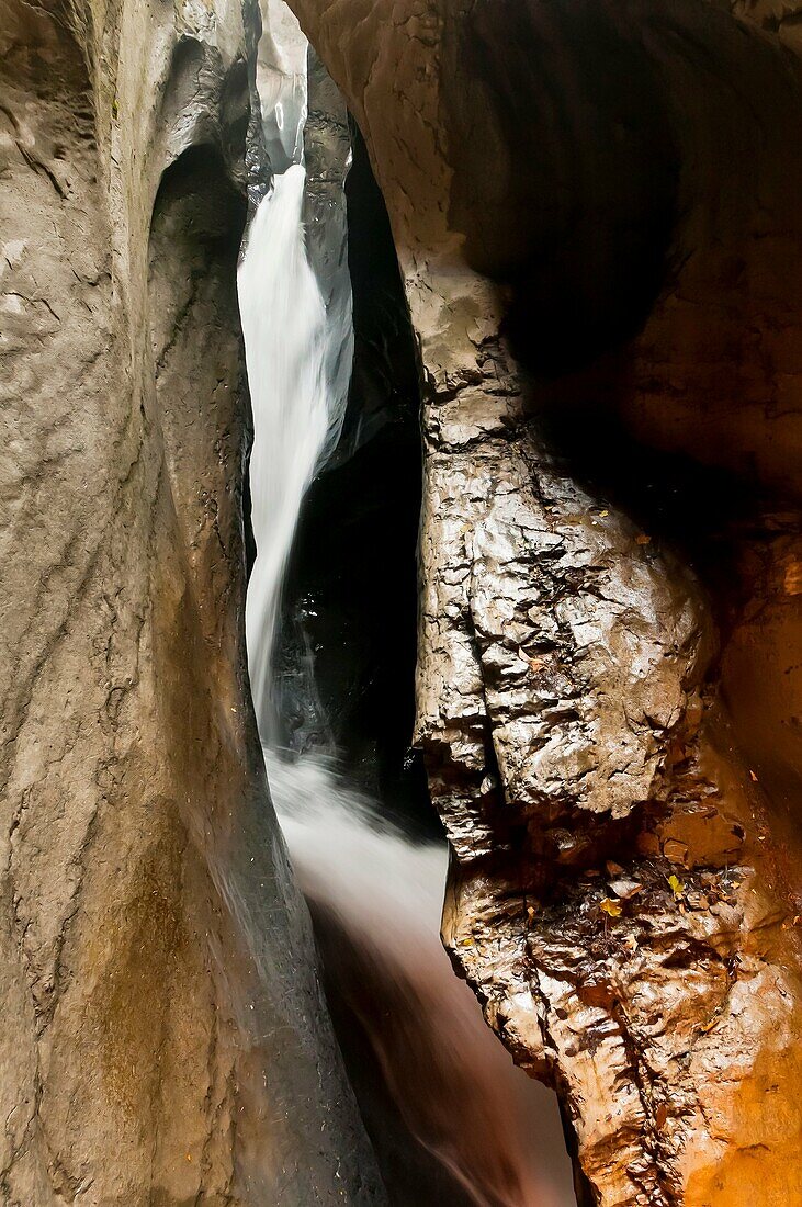 Trummelbach Waterfalls in the Lauterbrunnen Valley, Canton Bern, Switzerland