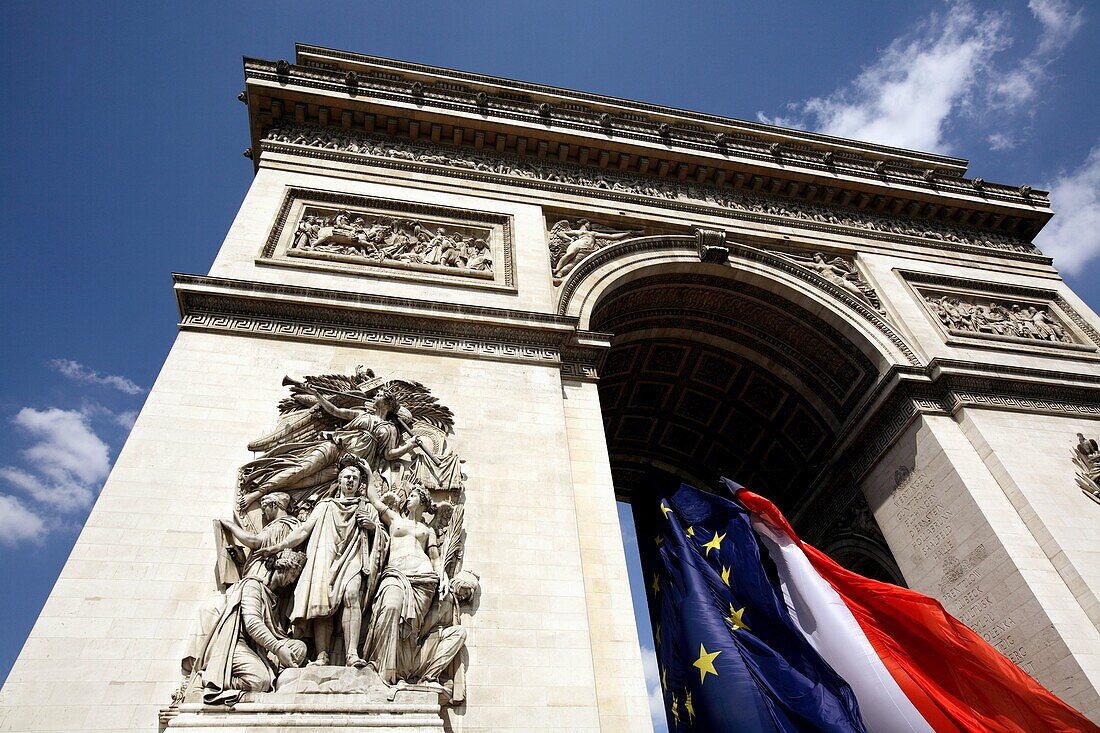 Arc de Triomphe at Place Charles de Gaulle, Paris, France