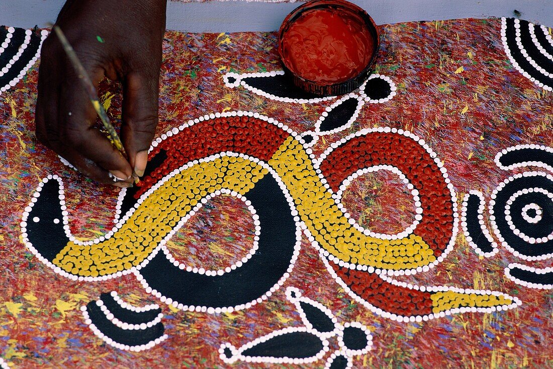 aboriginal, aboriginie, artwork, Australia, body pa. Aboriginal, Aboriginie, Artwork, Australia, Body part, Brush, Color, Dye, Hand, Hobby, Holiday, International, Landmark, Mosaic