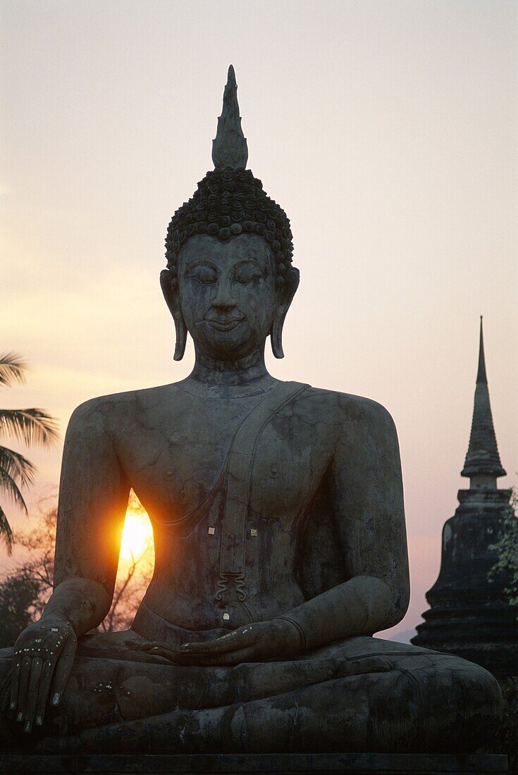 Seated Buddha, Sukhothai, Thailand, Asia, UNESCO Wo. Asia, Buddha, Heritage, Holiday, Landmark, Seated, Sukhothai, Thailand, Tourism, Travel, Unesco, Vacation, Wat mahathat, World