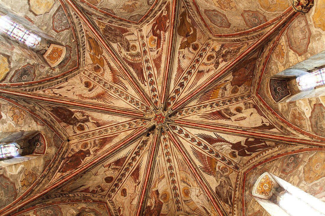 France, Midi-Pyrénées, Gers (32), La Romieu, Saint Pierre colegiate church (14th century) Unesco world heritage