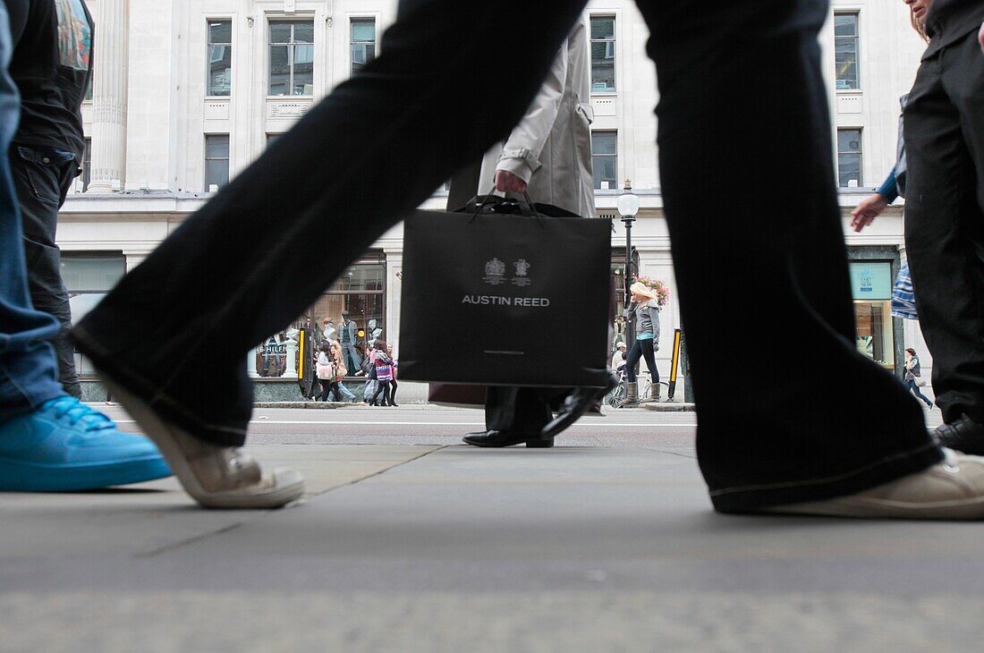 Pedestrians in london. . London. England.