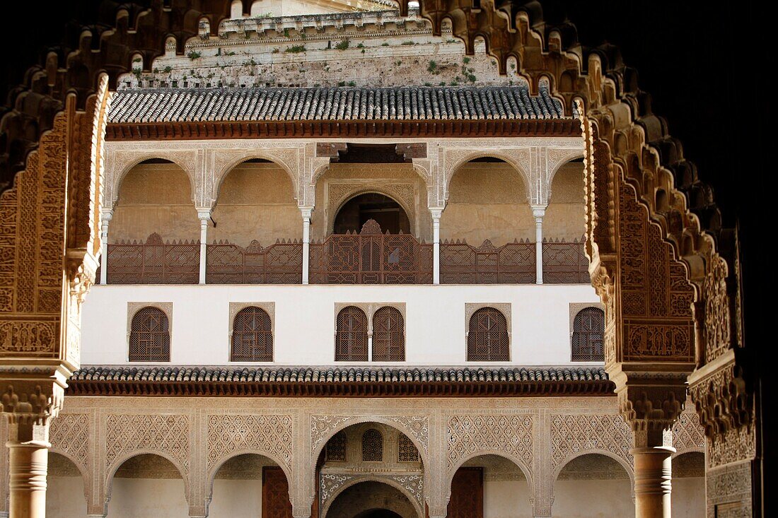 Alhambra - Nasrid Palaces- Palacio de los Leones . Granada. Spain.