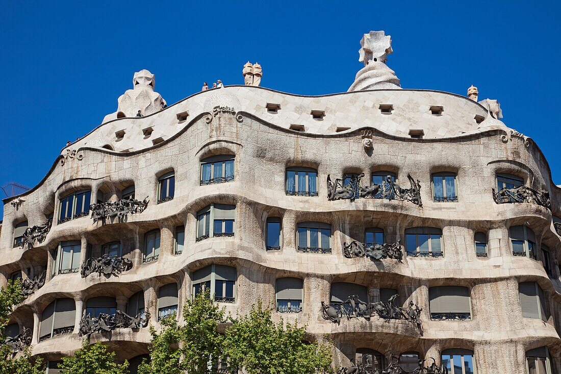 Spain, Barcelona, Casa Mila aka La Pedrera