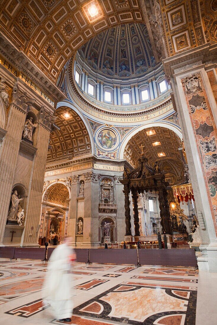 Italy, Rome, The Vatican, Interior of St.Peter's