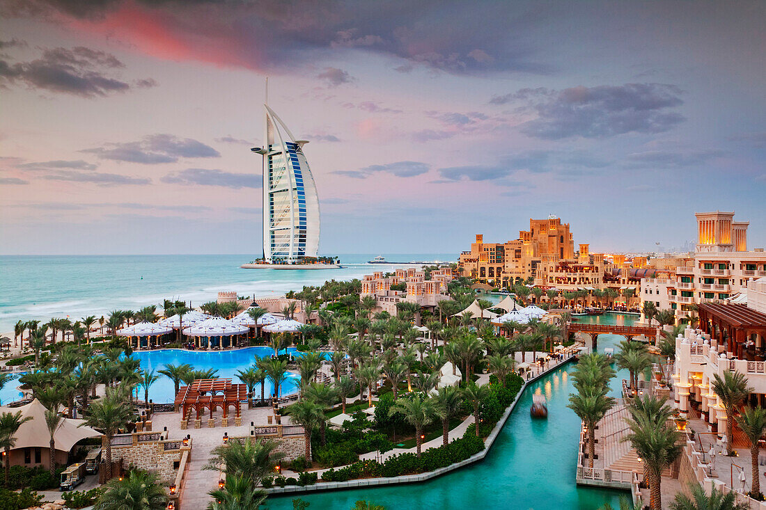 Burj al Arab Hotel and Madinat Jumeirah Resort, Dubai, United Arab Emirates