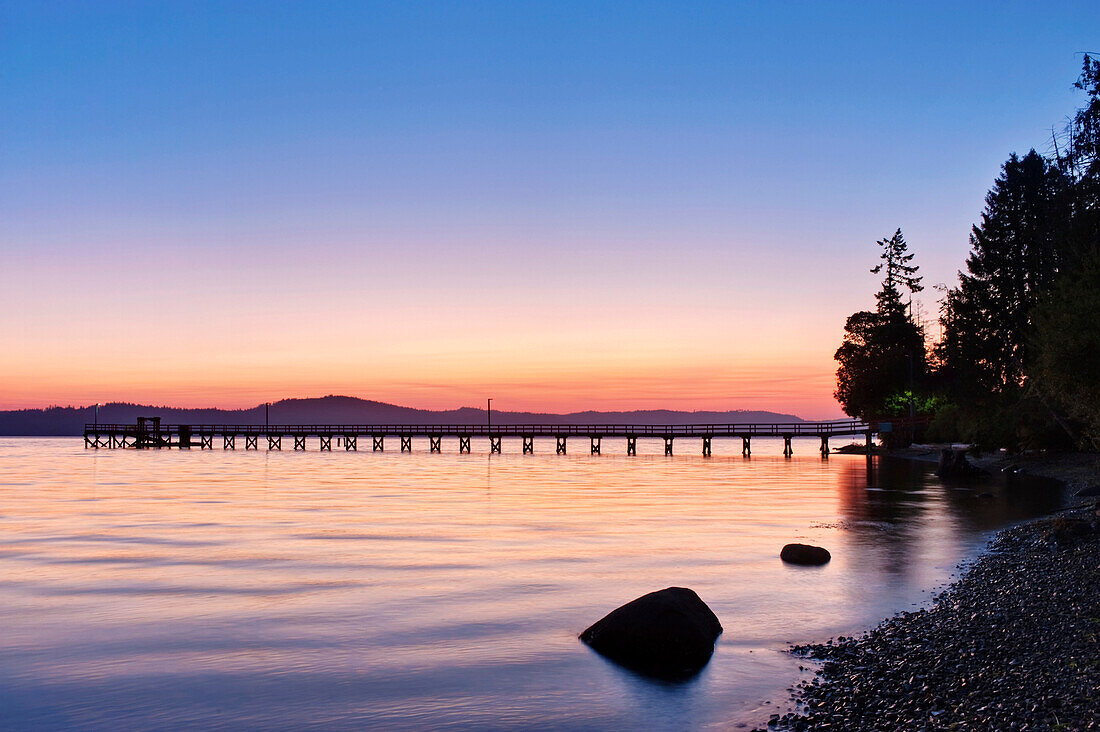 Government Pier at Dawn, Salt Spring Island, BC, Canada