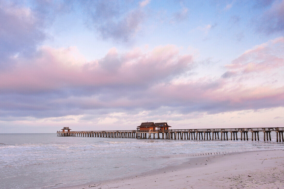 Naples Pier at Dawn, Naples, FL, USA