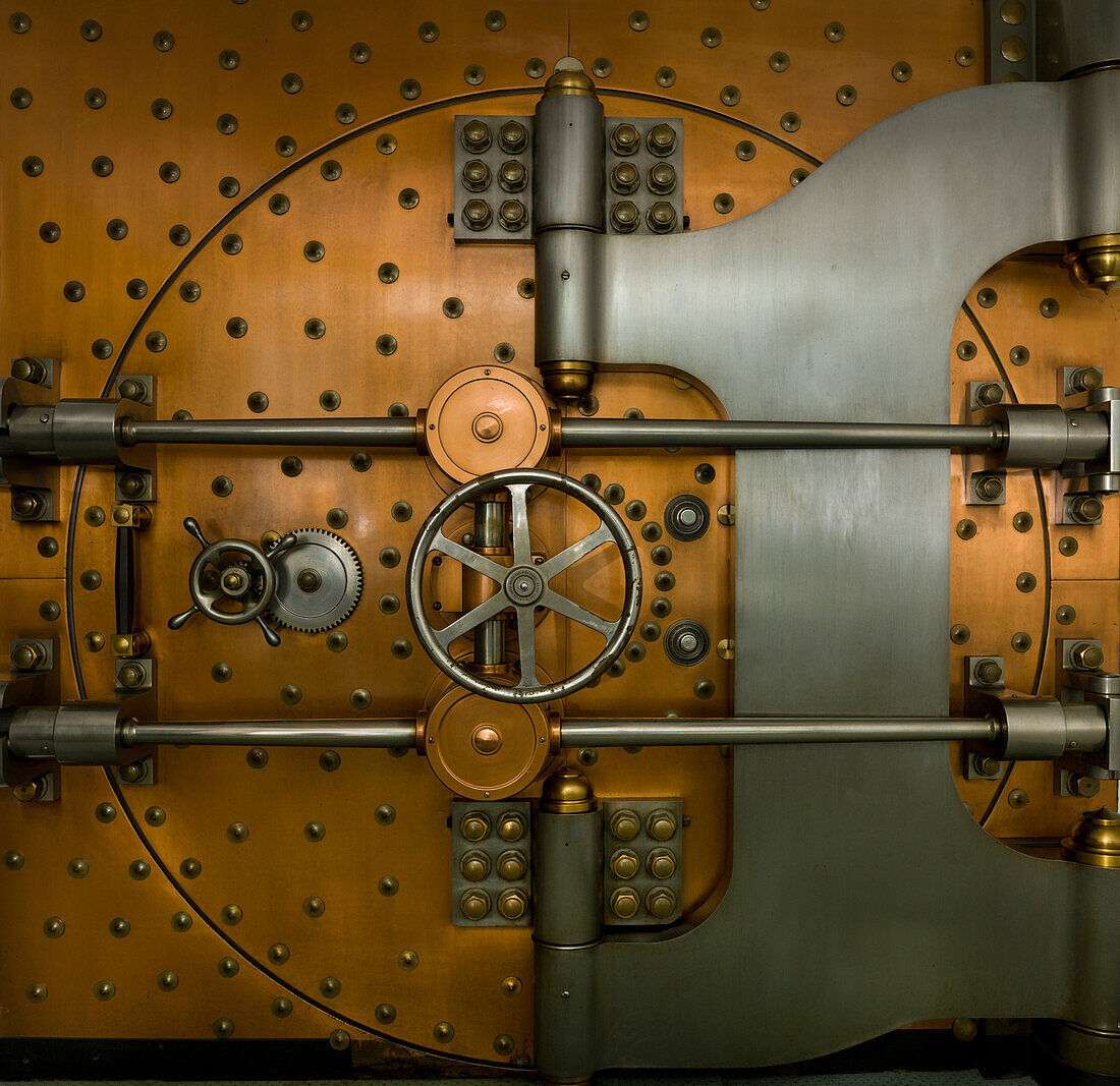 Bank Vault Door Exterior, Chicago, Illinois, USA