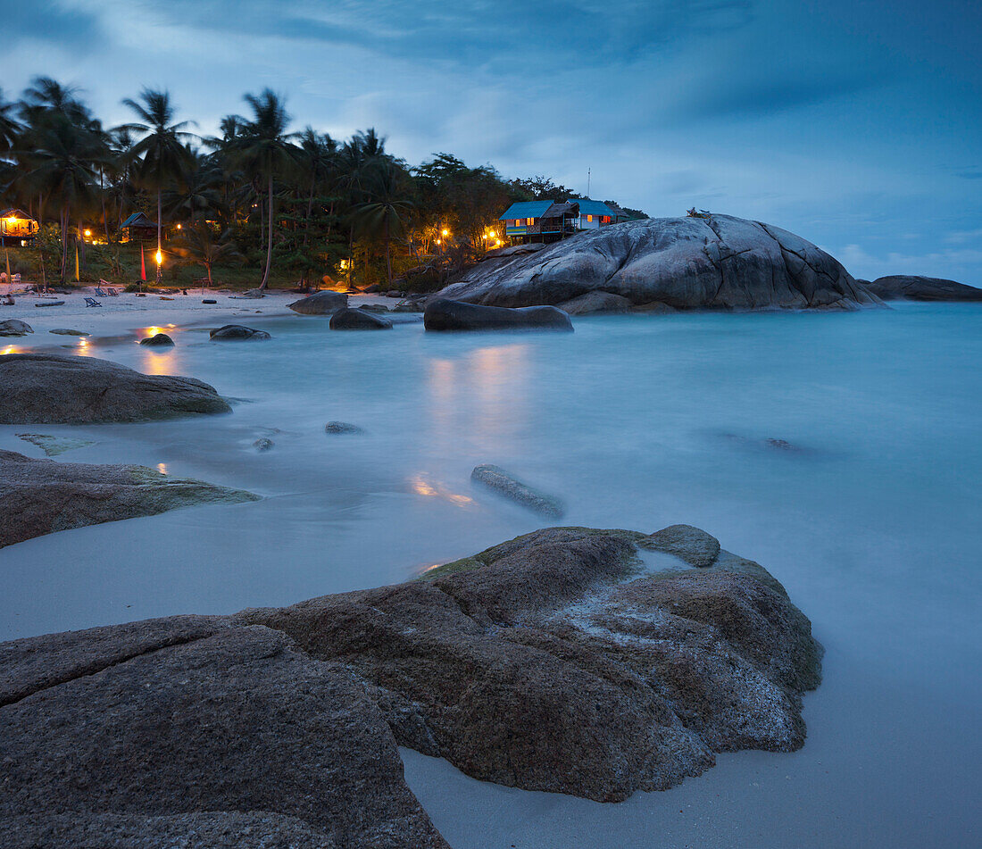 Tree House Bungalows on the Thong Reng Beach, Koh Phangan Island, Thailand