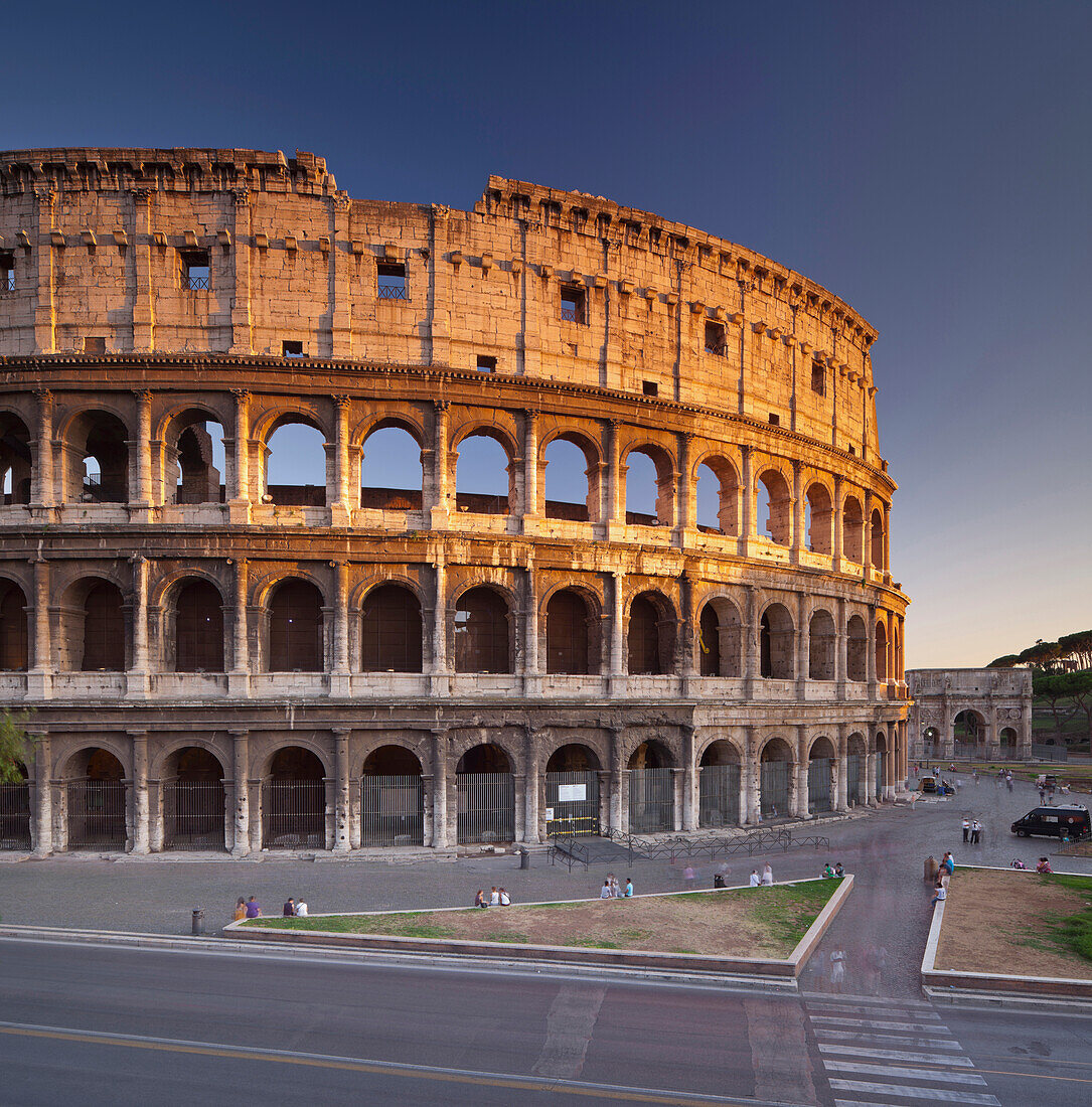 Colosseum in the evening light, Rom, Italy