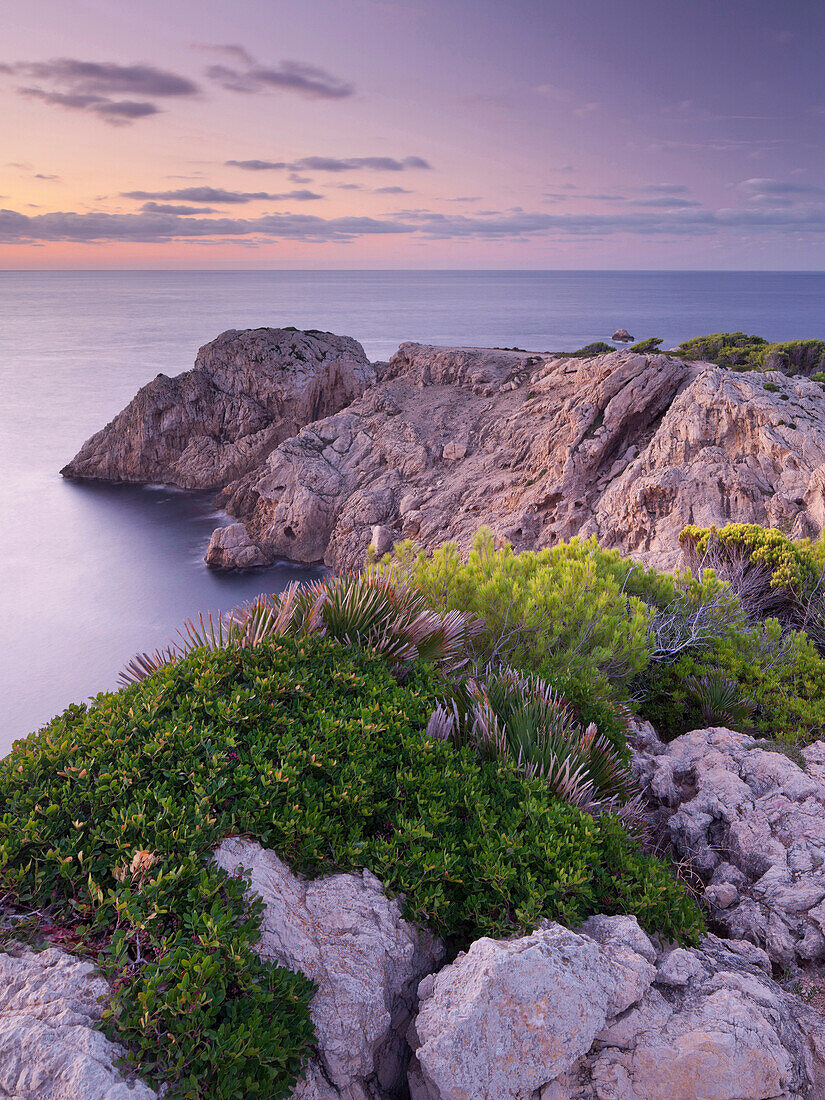 Coast scenery, Cap de Capdepera, Capdepera, Majorca, Spain