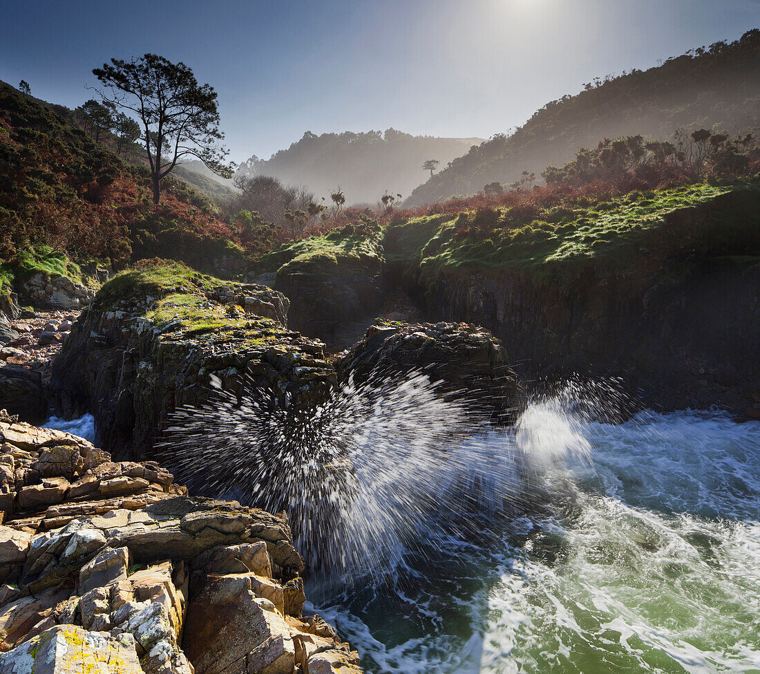 Küstenlandschaft bei Santa Marina, Asturien, Costa Verde, Spanien