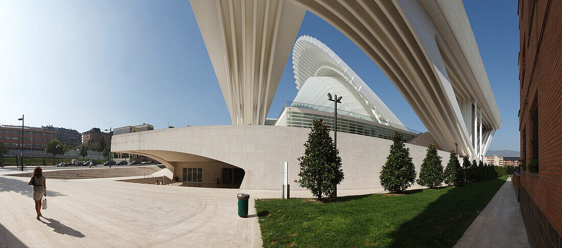 Palacio de Exposiciones y Congresos Ciudad de Oviedo, Ausstellungs und Kongresszentrum, Hotel, Büros, Architekt Santiago Calatrava, parcela de Buenavista, Oviedo, Camino Primitivo, Camino de Santiago, Jakobsweg, Pilgerweg, Provinz Asturias, Principado de 