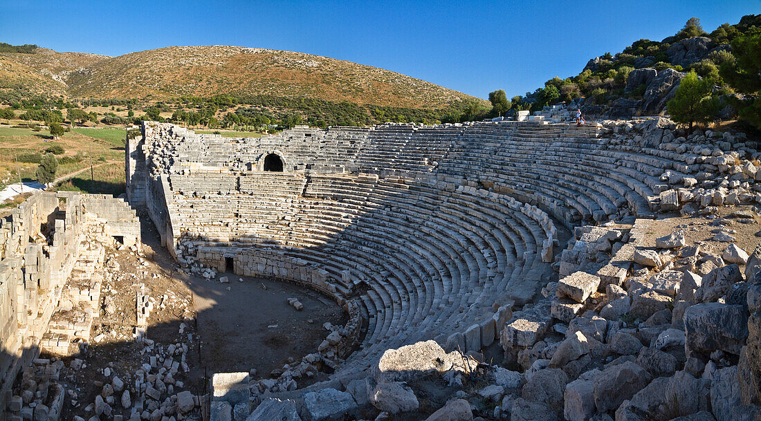 Römisches Theater, Antike Stadt Patara, lykische Küste, Lykien, Mittelmeer, Türkei, Kleinasien