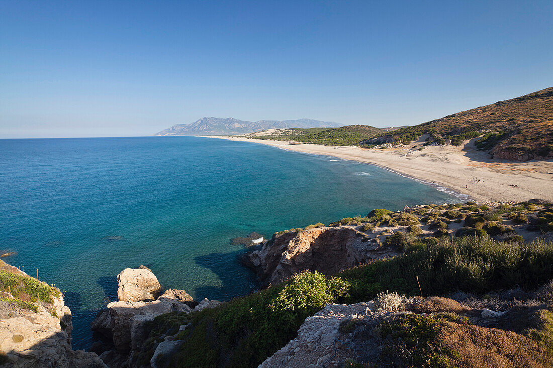 Sandy beach of Patara, lycian coast, Mediterranean Sea, Turkey