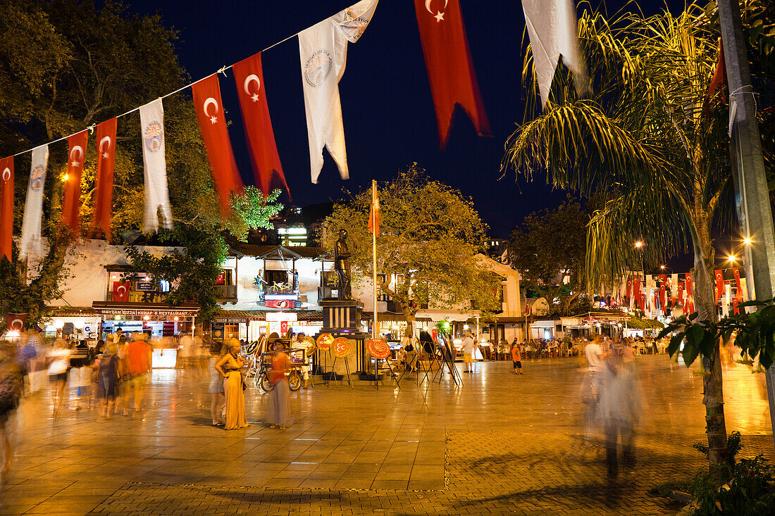 Kas at night, nightlife, lycian coast, Lycia, Mediterranean Sea, Turkey, Asia