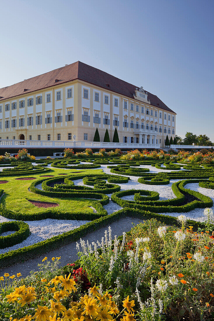 Baroque garden in Schloss Hof castle, Engelhartstetten, Lower Austria, Austria