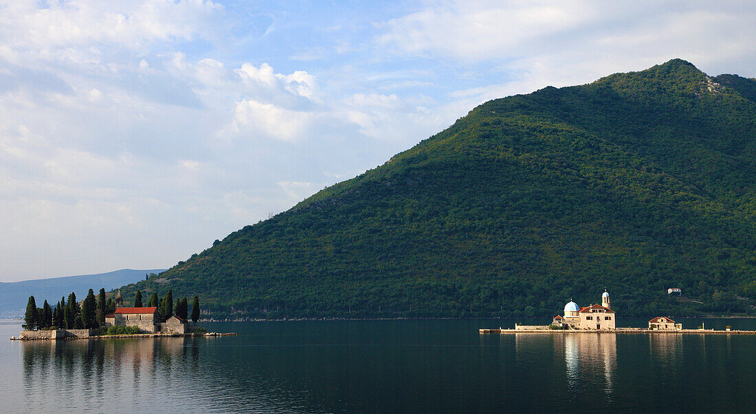 Montenegro, Bay of Kotor, Perast, St George & Lady of the Rock Islands