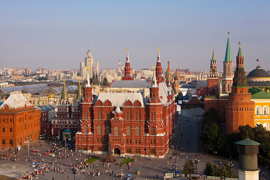 Rusia, Moscow City, History Museum Bldg, Red Square and the Kremlin