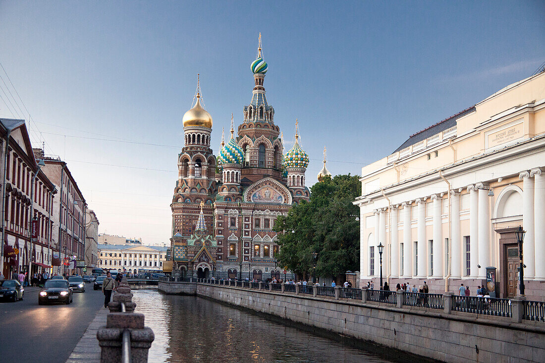 Rusia, San Petersburg City, Church of the Savior on Spilled Blood and Gribodeyova Canal