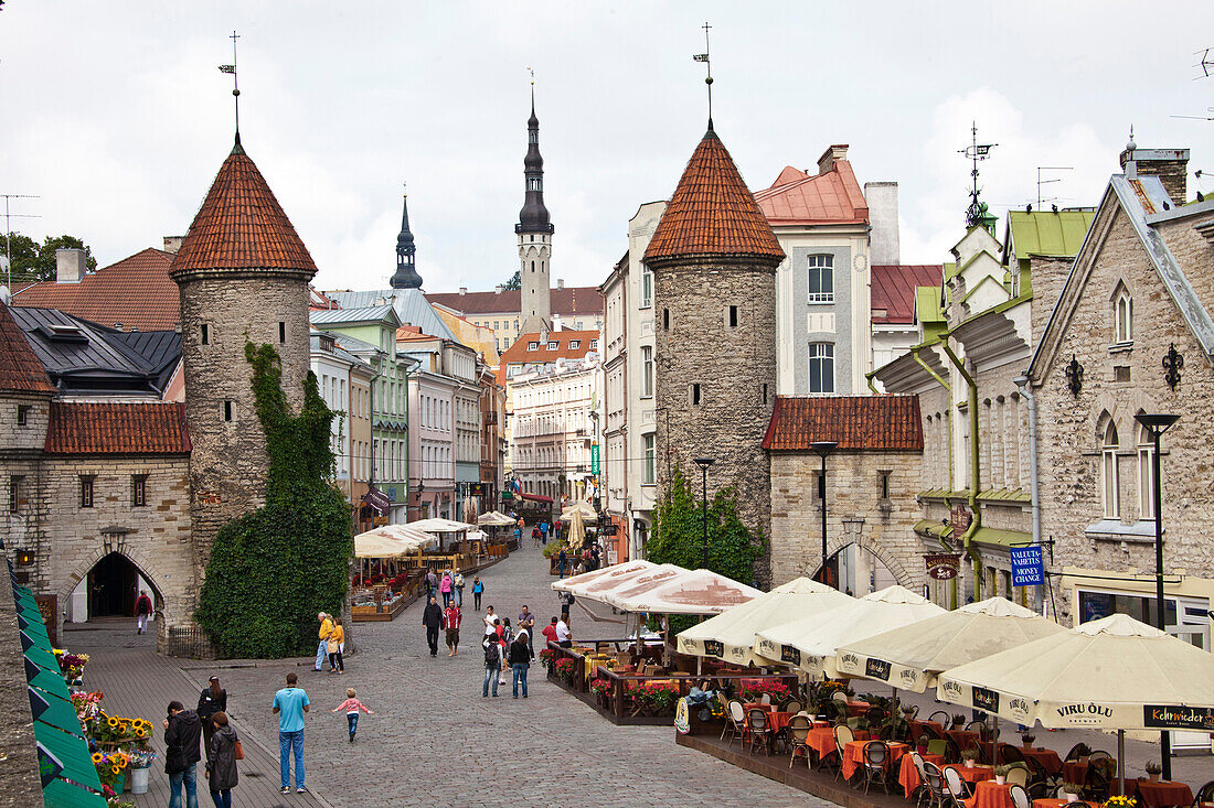 Estonia, Tallin City, Lower Old City, Viru Gates